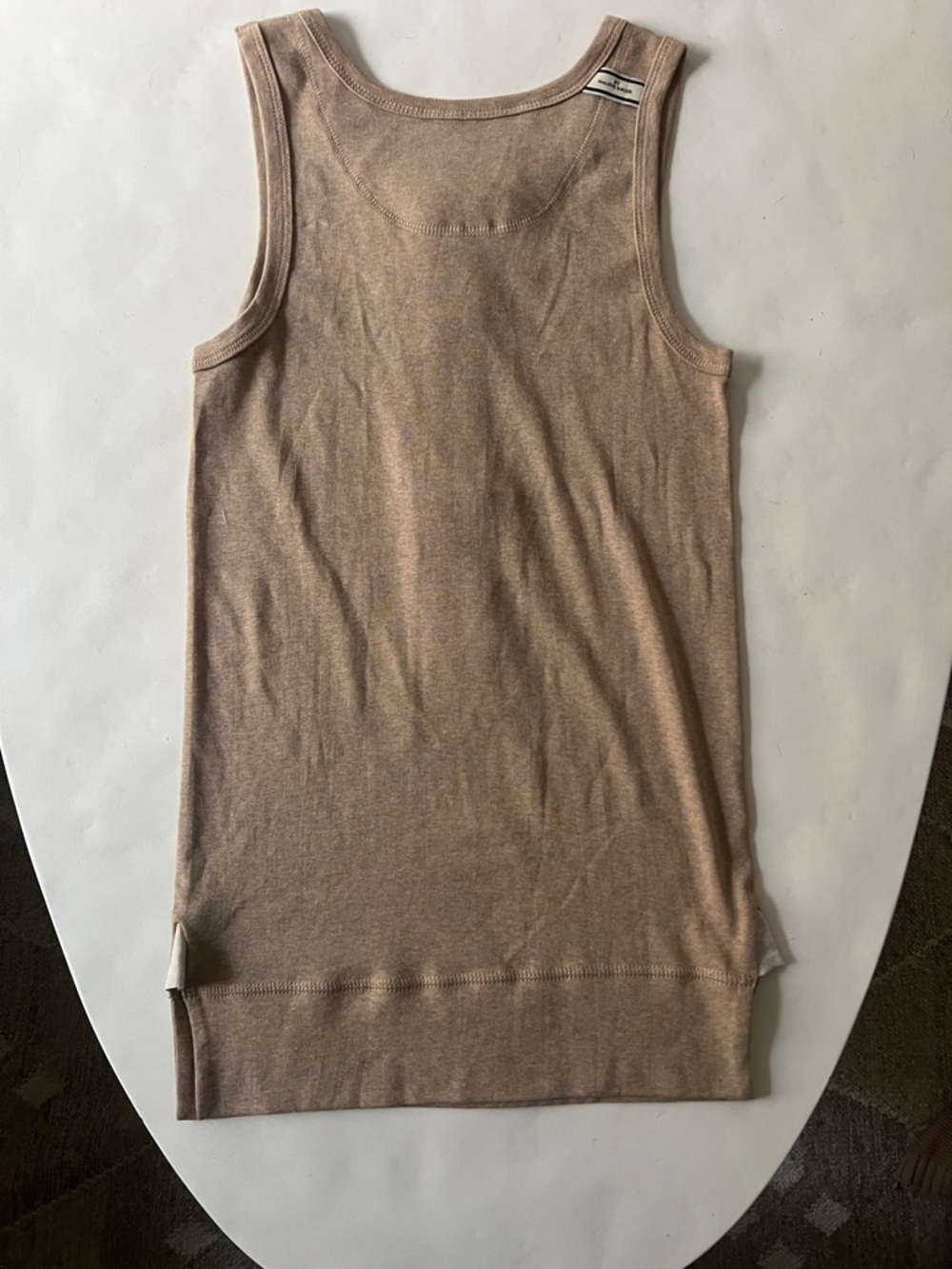 NWT BY MALENE BIRGER Kaloo TAN BUTTON DOWN NEUTRAL TANK TOP - COTTON LINEN Large - Picture 4 of 8